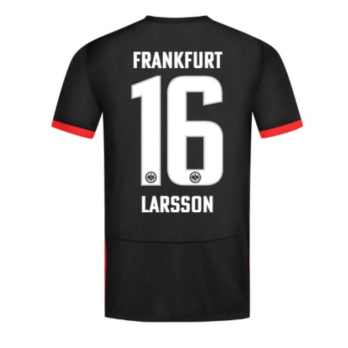 Fotbalové Dres Eintracht Frankfurt Hugo Larsson #16 Venkovní 2024-25 Krátký Rukáv